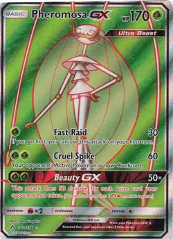 Pheromosa GX - 140/156 - Full Art Ultra Rare LP, English Pokemon Ultra Prism - Image 1