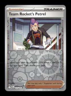 Team Rocket's Petrel 176/182 Uncommon Destined Rivals Pokemon Reverse Holo NM - Image 1