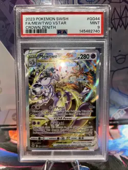 Mewtwo Vstar GG44/GG70 Sword Shield Crown Zenith Pokemon PSA 9 - Image 1