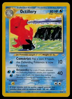 Octillery 34/64 Uncommon Neo Revelation Pokemon Unlimited Moderately Played - Image 1