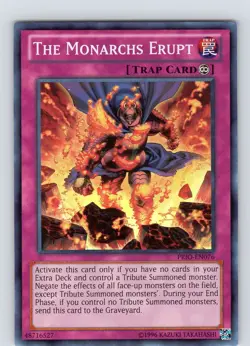 Yu-Gi-Oh TCG The Monarchs Erupt PRIO-EN076 Unlimited Super Rare Card NM - Image 1