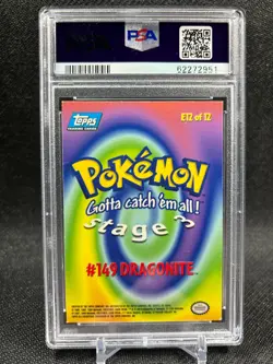 PSA 7 - 1999 Topps Pokemon Movie Edition #E12 Dragonite #149 FOIL - NM - Image 2
