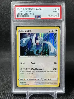 🔥 Pokemon PSA 9 Mint Vivid Voltage Lugia Holo #132 - Image 1