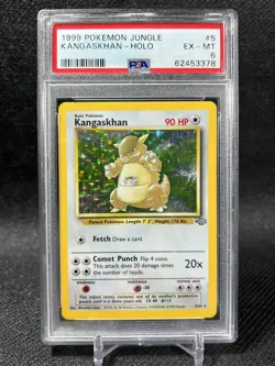 PSA 6 - 1999 Pokemon Jungle Holo Rare #5 Kangaskhan EX-MT - Image 1