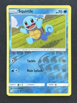 Squirtle 23/181 Common Team Up Pokemon Reverse Holo LP - Image 1