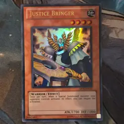 Yu-Gi-Oh! Justice Bringer Ultra Rare Holo DP10-EN013 Konami EN - Image 1