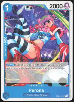 Carte One Piece Perona OP01-077 OP01 - Romance Dawn Anglais - Image 1