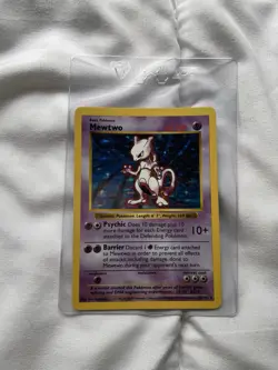 Mewtwo 10/102 Base Set SHADOWLESS | HOLO Pokemon Card RARE 1999 - Image 1