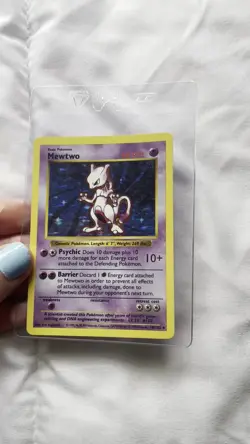 Mewtwo 10/102 Base Set SHADOWLESS | HOLO Pokemon Card RARE 1999 - Image 2