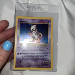 Mewtwo 10/102 Base Set SHADOWLESS | HOLO Pokemon Card RARE 1999 - Image 4