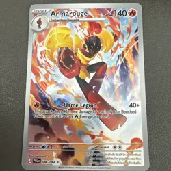 Armarouge 086/084 Illustration Rare Pitch Black Pokemon Holo Near Mint - Image 1
