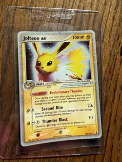 Pokemon Jolteon ex 109/113 EX Delta Species Holo Rare 100 HP English 2005 - Image 1