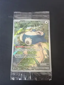Pokemon Card Snorlax 051 Black Star Promo Scarlet Violet Pokemon 151 ETB Sealed - Image 1