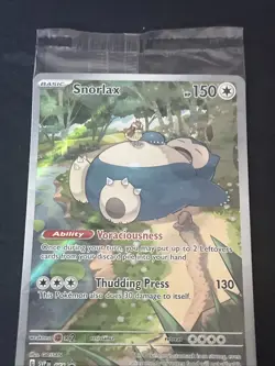 Pokemon Card Snorlax 051 Black Star Promo Scarlet Violet Pokemon 151 ETB Sealed - Image 2