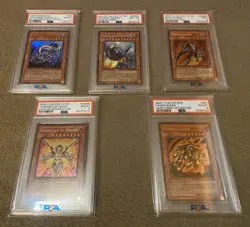 Yugioh DCR CRMS LODT IOC RGBT Graded Card Lot PSA 8 and 9 - Image 1