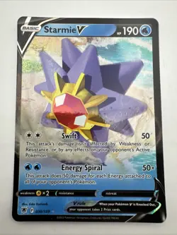 Pokemon TCG Starmie V Full Art Ultra Rare Holo Card 030/189 Astral Radiance NM/M - Image 1