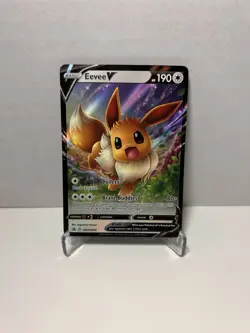Pokemon TCG SWSH Promo Cards Eevee V # SWSH065 Promo Near Mint - Image 1
