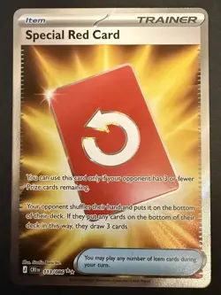 Special Red Card 113/086 Full Art Ultra Rare - Chaos Rising - Pokemon TCG - NM - Image 1