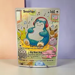 Texture Music Fan Art Snorlax Card - Image 1