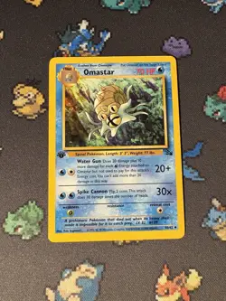Pokemon Cards Omastar 40/62 Fossil FIRST EDITION WOTC - (NM) - Image 1