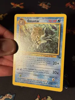 Pokemon Cards Omastar 40/62 Fossil FIRST EDITION WOTC - (NM) - Image 2