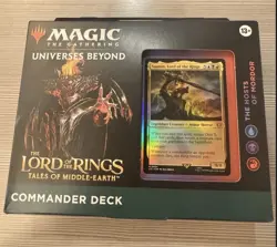 MtG Lord of the Rings: Tales of Middle Earth Commander Deck Hosts of Mordor NEW! - Image 1