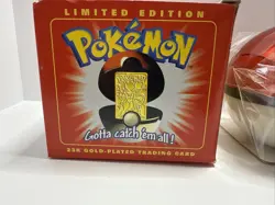 SEALED Vintage 1999 Burger King 23k Gold Plated Pokemon Card - Mewtwo - Image 3
