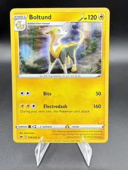 Pokemon TCG SWSH Cosmos Promo Boltund #76/202 Rare Holo - Image 1