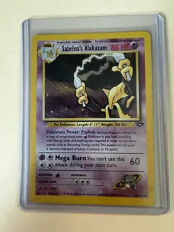 Sabrina’s Alakazam 16/132 Vintage Holo Rare Pokemon TCG Gym Challenge MP - Image 1