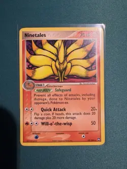 Pokemon TCG: Ninetales 19/108 Rare EX Power Keepers English 70 HP (Light Play) - Image 1