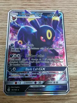 Pokemon TCG Umbreon GX 80/149 Sun & Moon Base Set Ultra Rare Holo Dark Type - Image 1