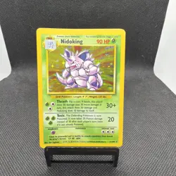 Nidoking 11/102 Base Set Unlimited Holo Rare Pokemon TCG - Image 1
