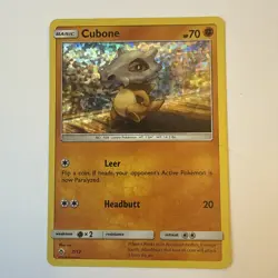 Cubone 7/12, McDonald's 2018 Collection Promo, Holo, Pokemon TCG, NM - Image 1