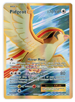 Pokemon Pidgeot Ex 104/108 Full Art Ultra Rare XY Evolutions 2016 Holo NM - Image 1