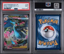 Mega Charizard ex Ultra Rare #109 PSA 9 2025 Pokemon Phantasmal Flames - Image 3