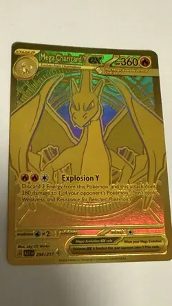 Mega Charizard Y EX 294/217 Gold/Hyper Rare - Ascended Heroes - Pokemon - NM - Image 1