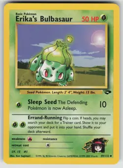 Erika's Bulbasaur 39/132 Uncommon Gym Challenge Pokemon Unlimited Near Mint - Image 1