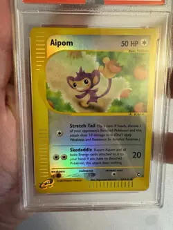 2003 Pokemon - Aipom Reverse Holo E Reader Aquapolis 67/147 - PSA 9 Mint! WOTC - Image 5