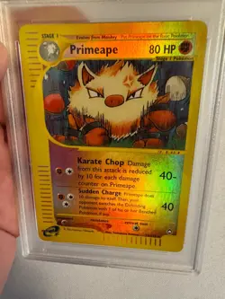 2003 Pokemon Primeape Reverse Holo Rare E Reader Aquapolis 29/147 - PSA 9 Mint! - Image 3
