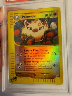 2003 Pokemon Primeape Reverse Holo Rare E Reader Aquapolis 29/147 - PSA 9 Mint! - Image 4