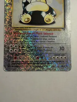 Pokemon Snorlax 64/110 Legendary Collection Reverse Holo DAMAGED - Image 3