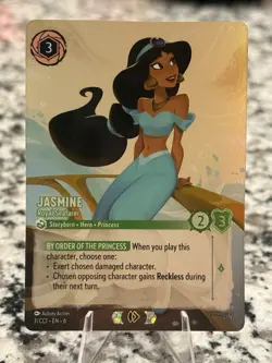 Jasmine - Royal Seafarer 3 Disney Lorcana Promo Cards Holo Curator Heroine - Image 1