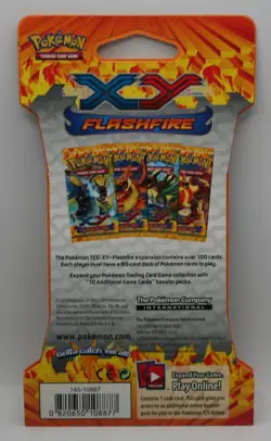 4x Pokemon XY FLASHFIRE SLEEVED PACKS - COMPLETE ART SET - FACTORY SEALED & MINT 820650108877 - Image 3
