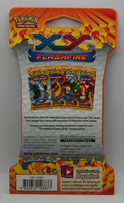 4x Pokemon XY FLASHFIRE SLEEVED PACKS - COMPLETE ART SET - FACTORY SEALED & MINT 820650108877 - Image 5