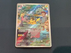 Pikachu - 173/165 - Pokemon 151 Illustration Rare Card NM - Image 1