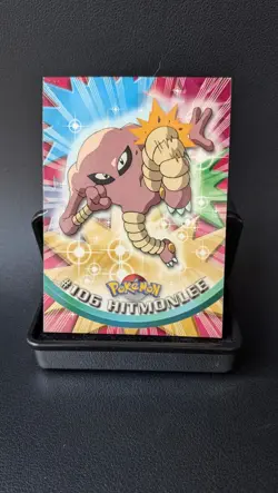 Hitmonlee #106 - Blue Topps Chrome Series 2 Pokemon Card NM - Image 1