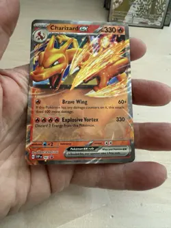 Charizard EX 161 Sv: Scarlet & Violet Black Star Promo Card PSA 10 Gem MT - Image 1