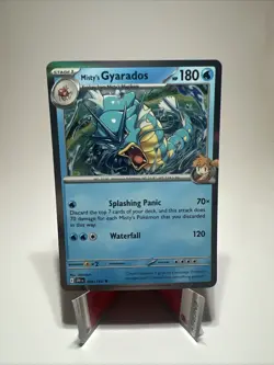 Pokemon TCG: Destined Rivals Gyarados Holo Rare Card 049/182 Misty's Gyarados - Image 1