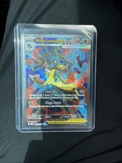 Pokemon TCG Mega Lucario EX Holo Card 160/132 Ultra Rare Mega Evolution NM - Image 1