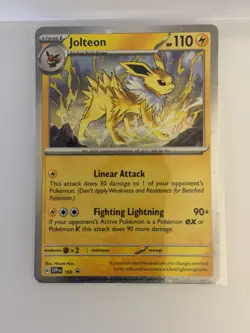 Jolteon - (Cosmos Holo) Rare SV: Scarlet & Violet Promo Cards 169 NM - Image 1